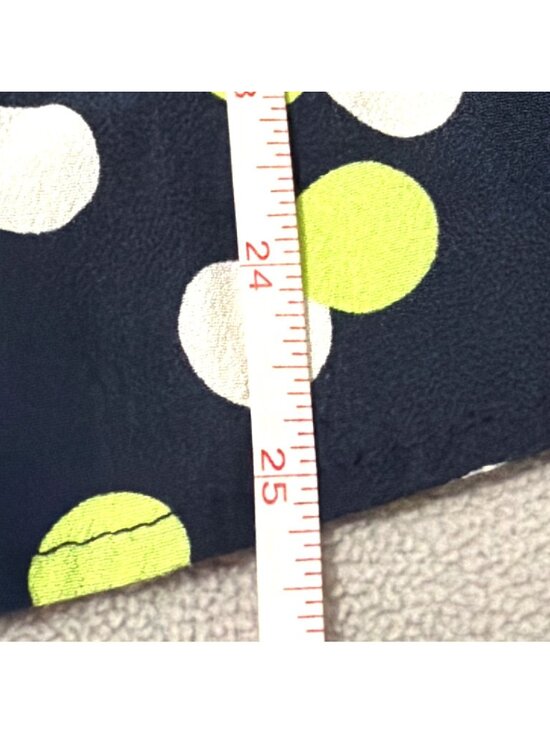 Crown & Ivy Womens Polka Dot Sleeveless Top Navy/Green/White XL Career Datenight - Picture 5 of 5